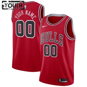 Maillot Basket Enfant Chicago Bulls Personnalisé 2022-23 Nike Icon Edition Rouge Swingman